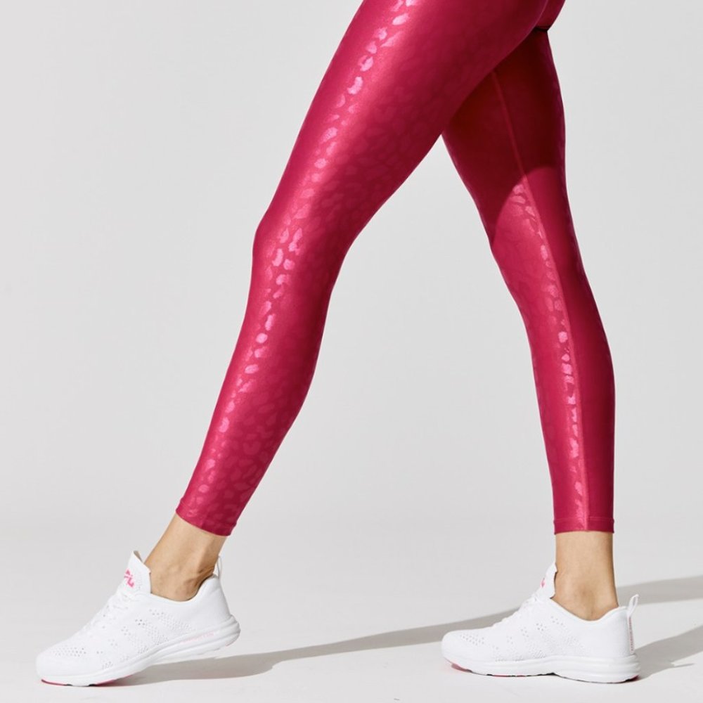 CARBON38 High Rise 7/8 Legging In Leopard Takara S